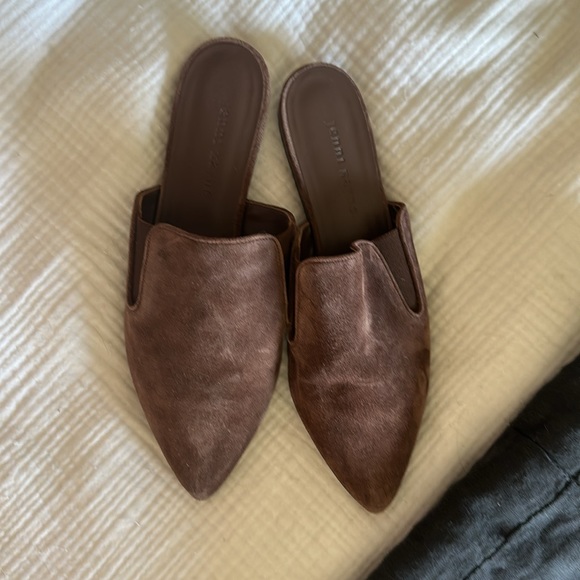 Jenni Kayne suede mules in size 39 or US size 9- Brown - Picture 4 of 5